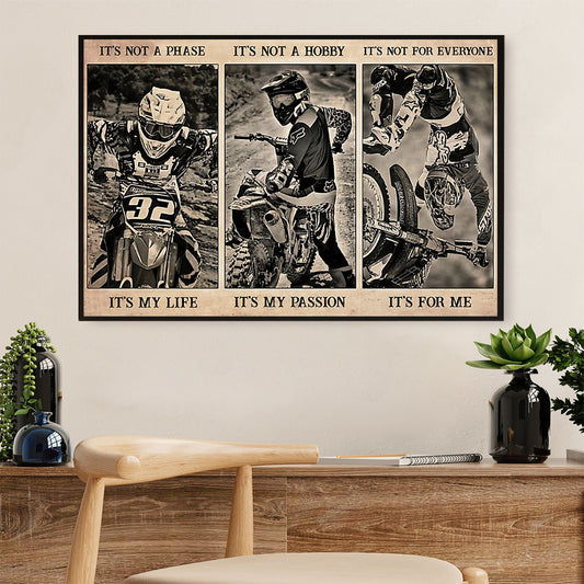 Metal Motorcycle Poster Wall Art Prints | My Life | Home Decor Gift for Biker