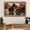 Metal Motorcycle Poster Wall Art Prints | Motor Friend | Home Decor Gift for Biker