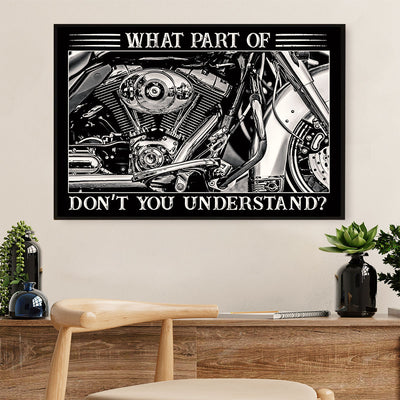 Metal Motorcycle Poster Wall Art Prints | What Part Of | Home Decor Gift for Biker