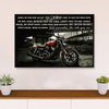 Metal Motorcycle Poster Wall Art Prints | Ride Goes On | Home Decor Gift for Biker