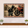 Metal Motorcycle Poster Wall Art Prints | Motor Friend | Home Decor Gift for Biker