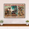 Metal Motorcycle Poster Wall Art Prints | I Am Still Alive | Home Decor Gift for Biker