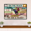 Metal Motorcycle Poster Wall Art Prints | We're A Family | Home Decor Gift for Biker