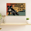 Metal Motorcycle Poster Wall Art Prints | It Is The Corner | Home Decor Gift for Biker