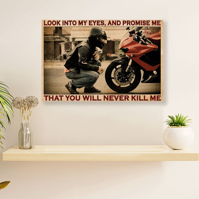 Metal Motorcycle Poster Wall Art Prints | Motor Friend | Home Decor Gift for Biker