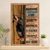 Funny Cute Dachshund Poster Wall Art Print | Best Friend | Gift for Dachshund Dog Puppies Lover