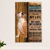 English Bulldog Poster Wall Art | Your Friend | Gift for British Bulldog Puppies Lover