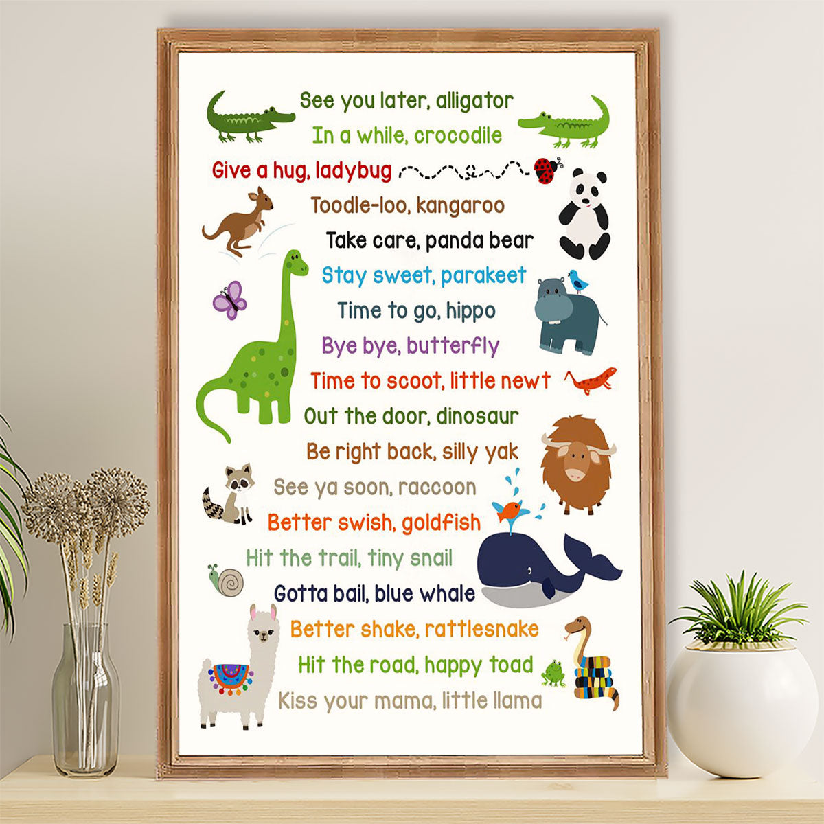 Teacher Classroom Poster See You Later, Alligator | Student Wall Art Back to School Gift for Teacher