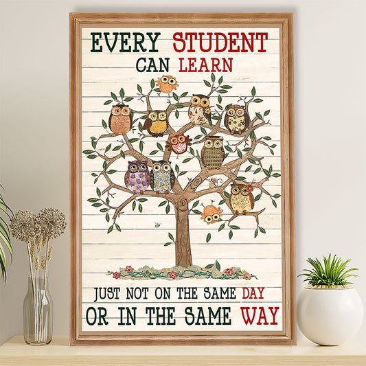 Teacher Classroom Poster Every Student can Learn | Student Wall Art Back to School Gift for Teacher