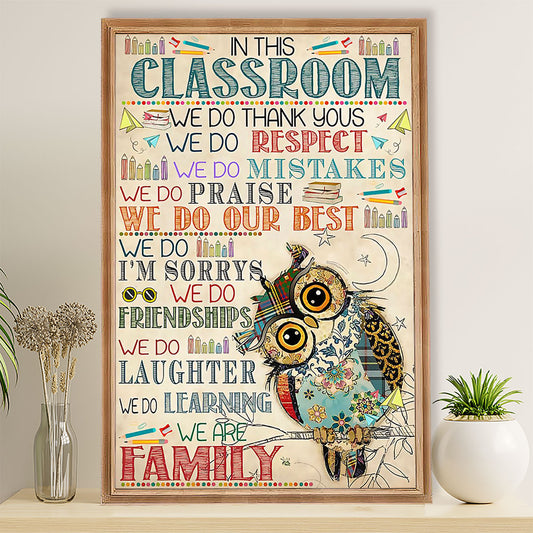 Teacher Classroom Poster In This Classroom | Student Wall Art Back to School Gift for Teacher