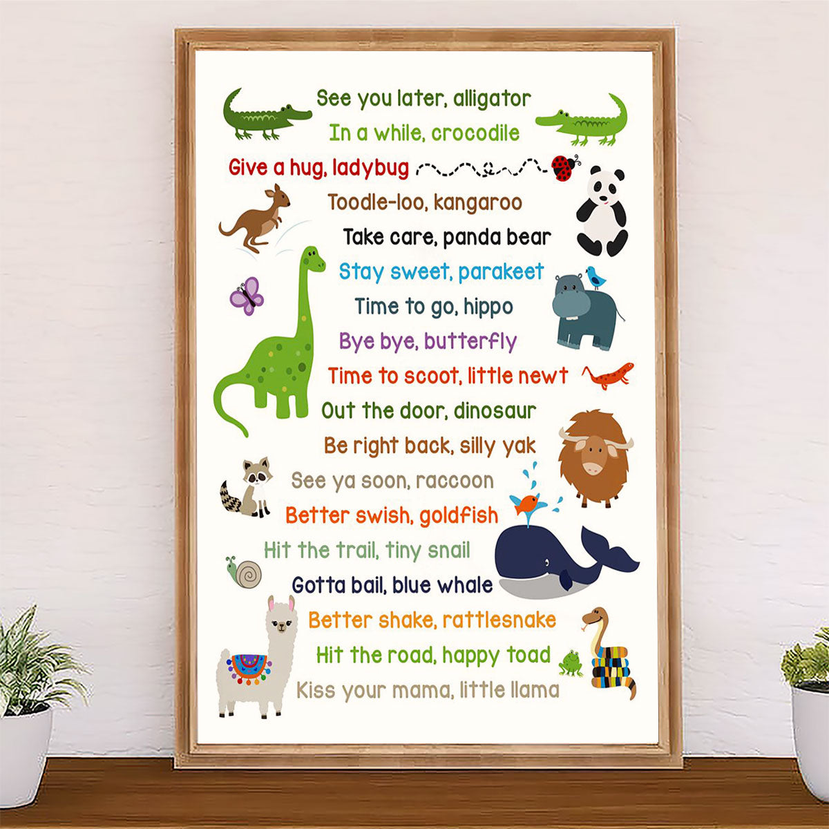 Teacher Classroom Canvas See You Later, Alligator | Student Wall Art Back to School Gift for Teacher