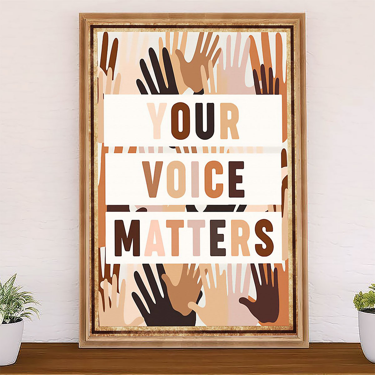 Teacher Classroom Poster Your Voice Matters | Student Wall Art Back to School Gift for Teacher