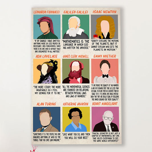 Teacher Classroom Canvas Scientist | Student Wall Art Back to School Gift for Teacher