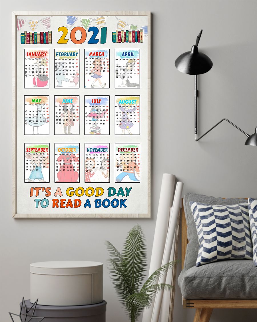 Teacher Classroom Poster 2021 Calendar | Student Wall Art Back to School Gift for Teacher