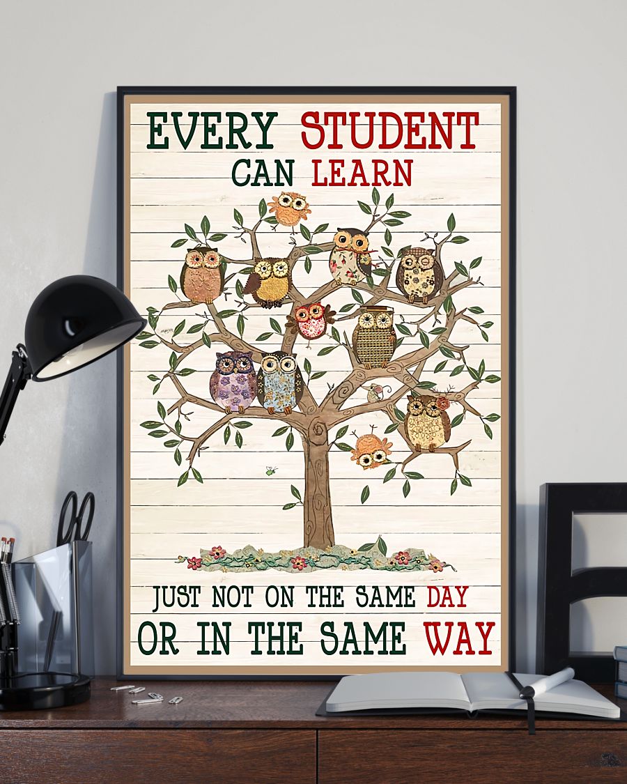 Teacher Classroom Canvas Every Student can Learn | Student Wall Art Back to School Gift for Teacher