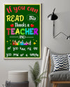 Teacher Classroom Poster If You Can Read This | Student Wall Art Back to School Gift for Teacher