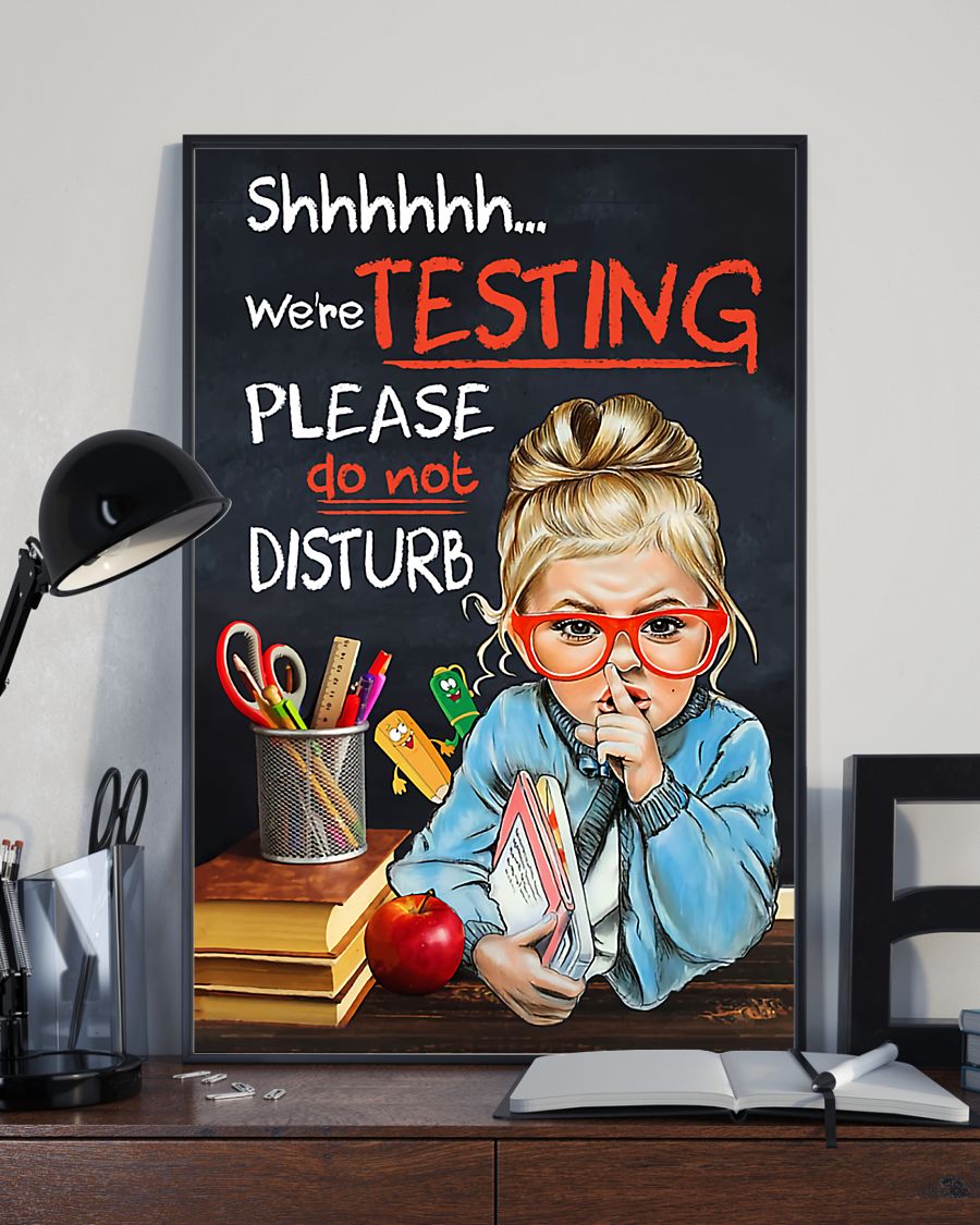 Teacher Classroom Canvas Do Not Disturb | Student Wall Art Back to School Gift for Teacher