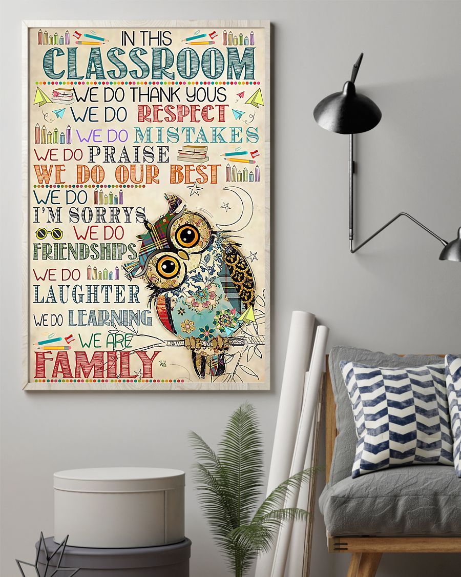 Teacher Classroom Canvas In This Classroom | Student Wall Art Back to School Gift for Teacher