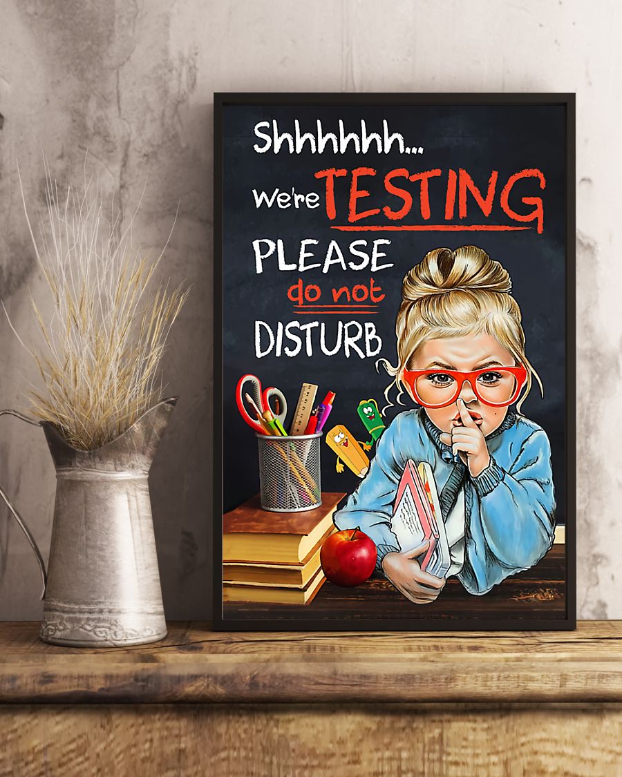 Teacher Classroom Canvas Do Not Disturb | Student Wall Art Back to School Gift for Teacher