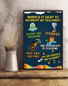 Teacher Classroom Poster When Is It Okay To Interrupt My Teaching | Student Wall Art Back to School Gift for Teacher