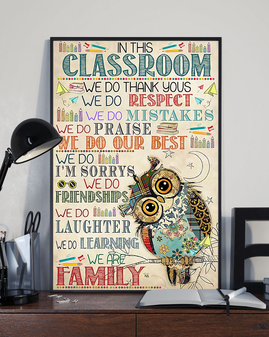 Teacher Classroom Poster In This Classroom | Student Wall Art Back to School Gift for Teacher