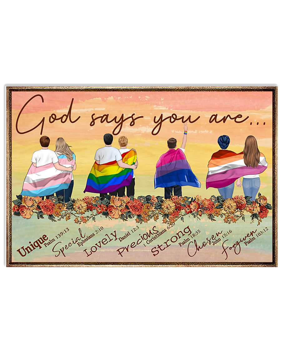 LGBT - God Says You Are Poster