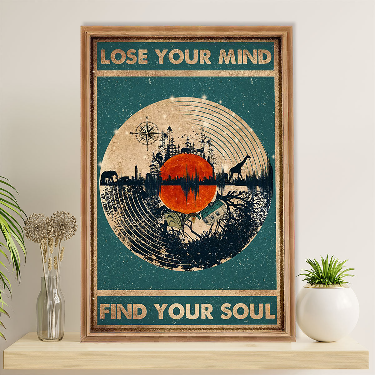 Camping Canvas | Lose Your Mind Find Your Soul | Wall Art Gift for Campers