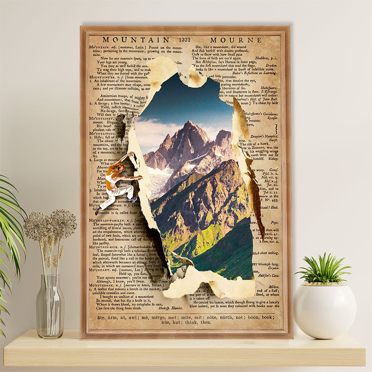 Camping Poster | Mountain View | Wall Art Gift for Camper