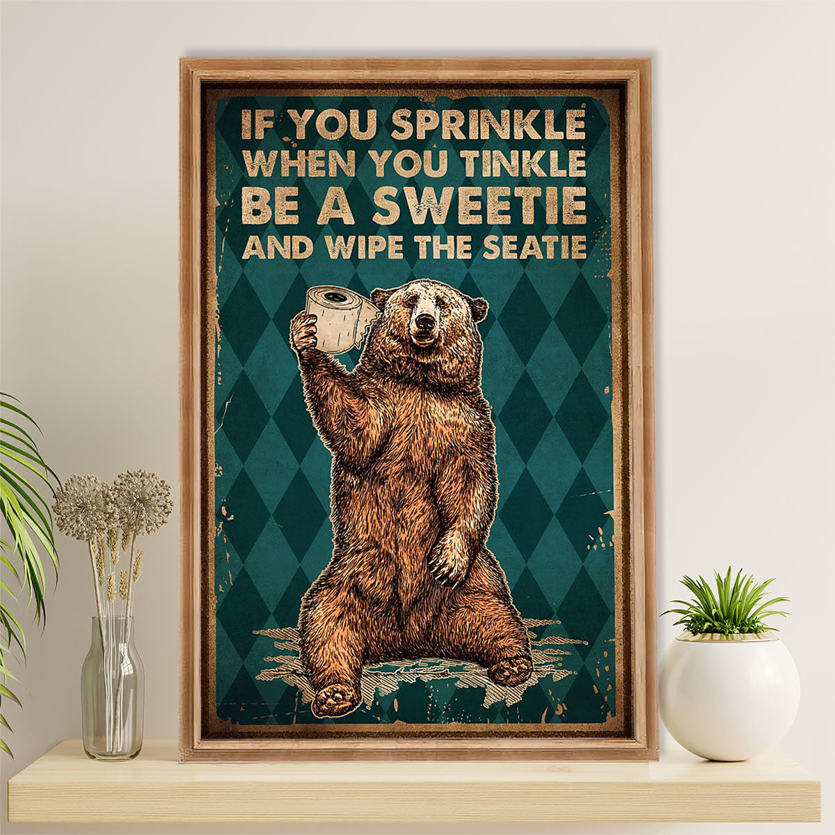 Camping Canvas | If You Sprinkle When You Tinkle | Wall Art Gift for Campers