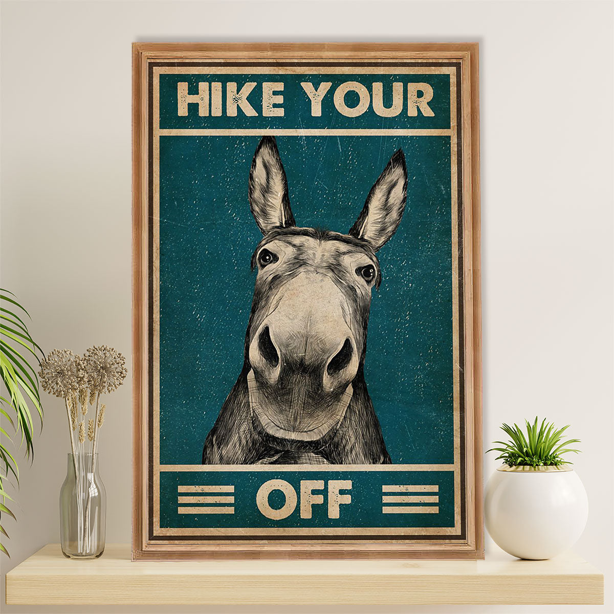 Camping Poster | Hike Your Off | Wall Art Gift for Camper