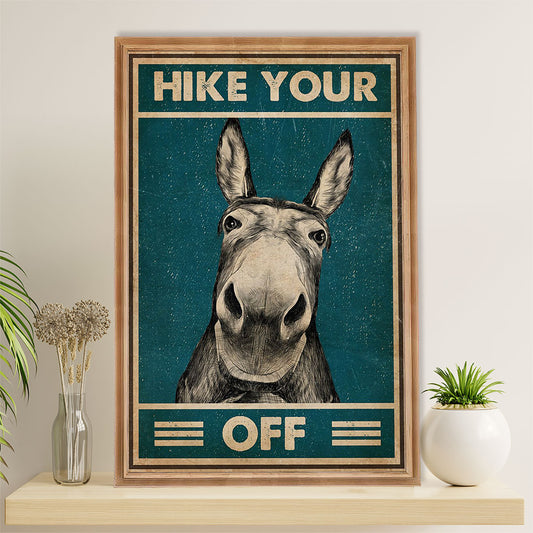 Camping Poster | Hike Your Off | Wall Art Gift for Camper
