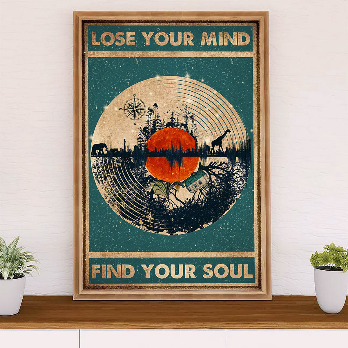 Camping Canvas | Lose Your Mind Find Your Soul | Wall Art Gift for Campers
