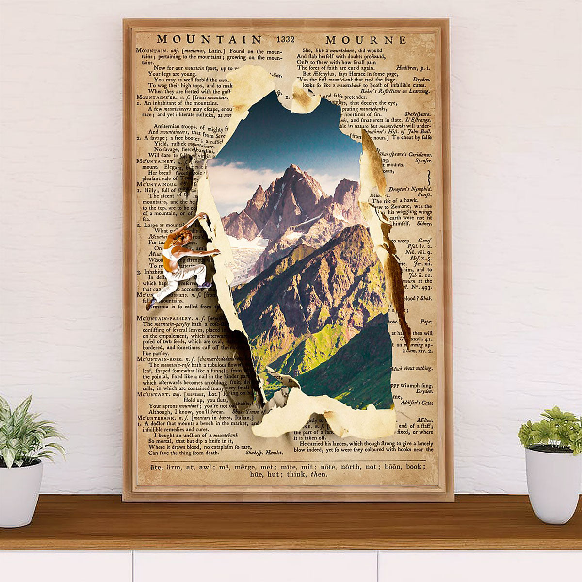 Camping Poster | Mountain View | Wall Art Gift for Camper
