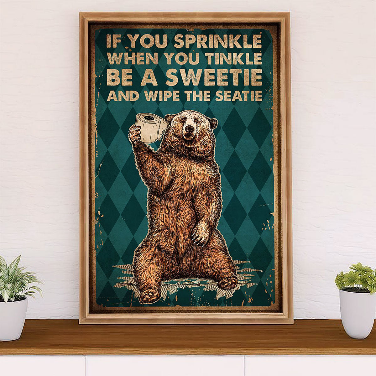Camping Poster | If You Sprinkle When You Tinkle | Wall Art Gift for Camper