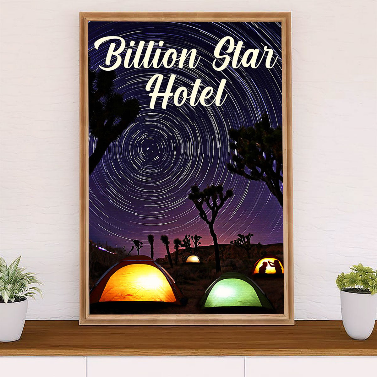 Camping Canvas | Billion Star Hotel | Wall Art Gift for Campers