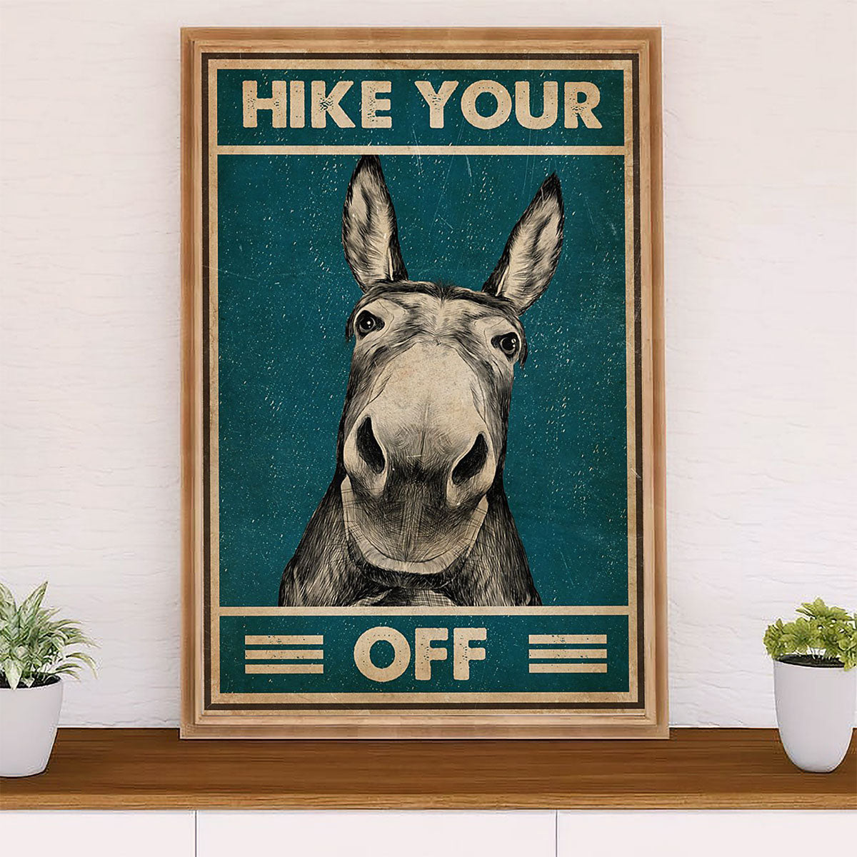 Camping Poster | Hike Your Off | Wall Art Gift for Camper