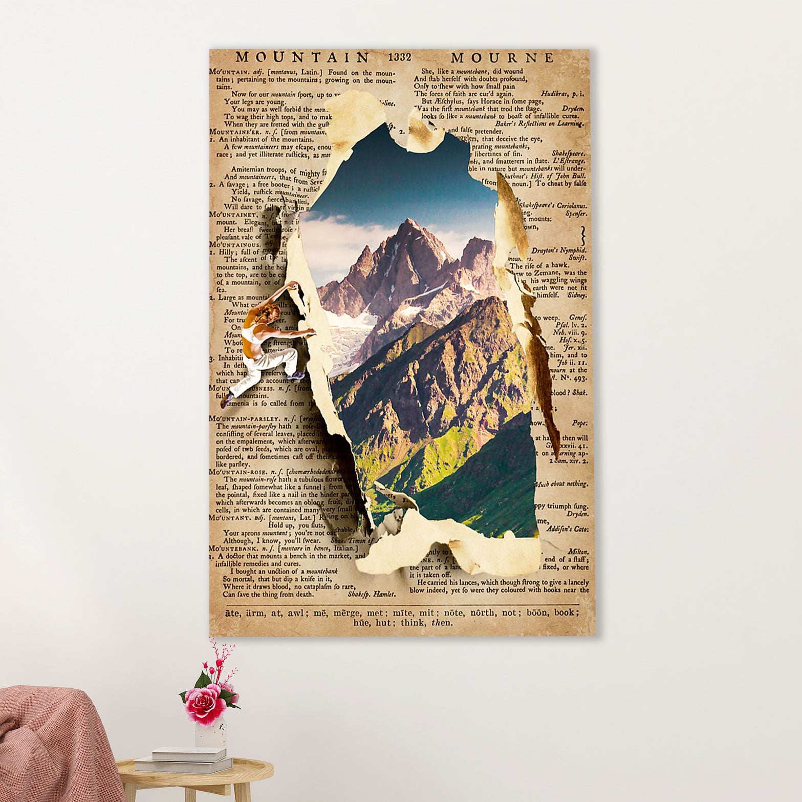 Camping Poster | Mountain View | Wall Art Gift for Camper