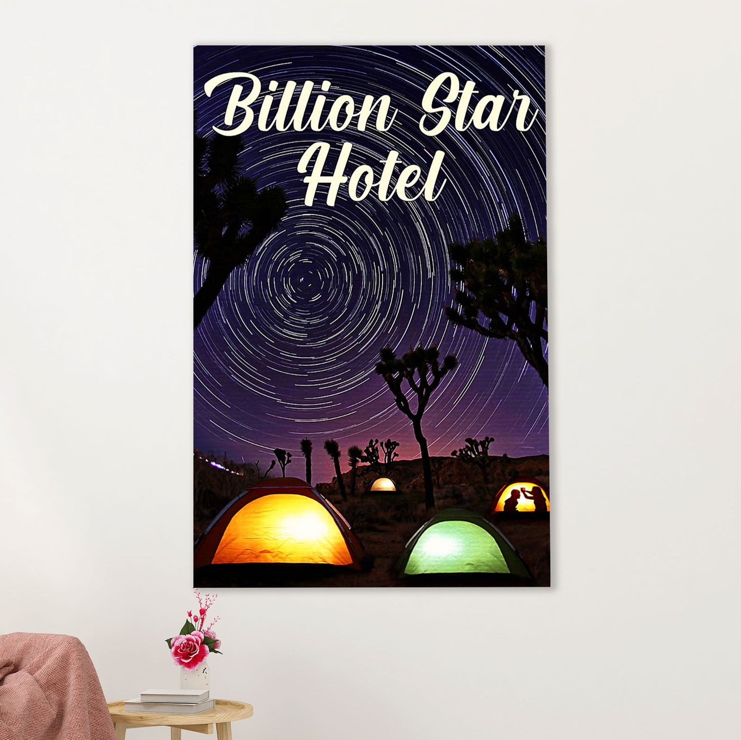 Camping Canvas | Billion Star Hotel | Wall Art Gift for Campers