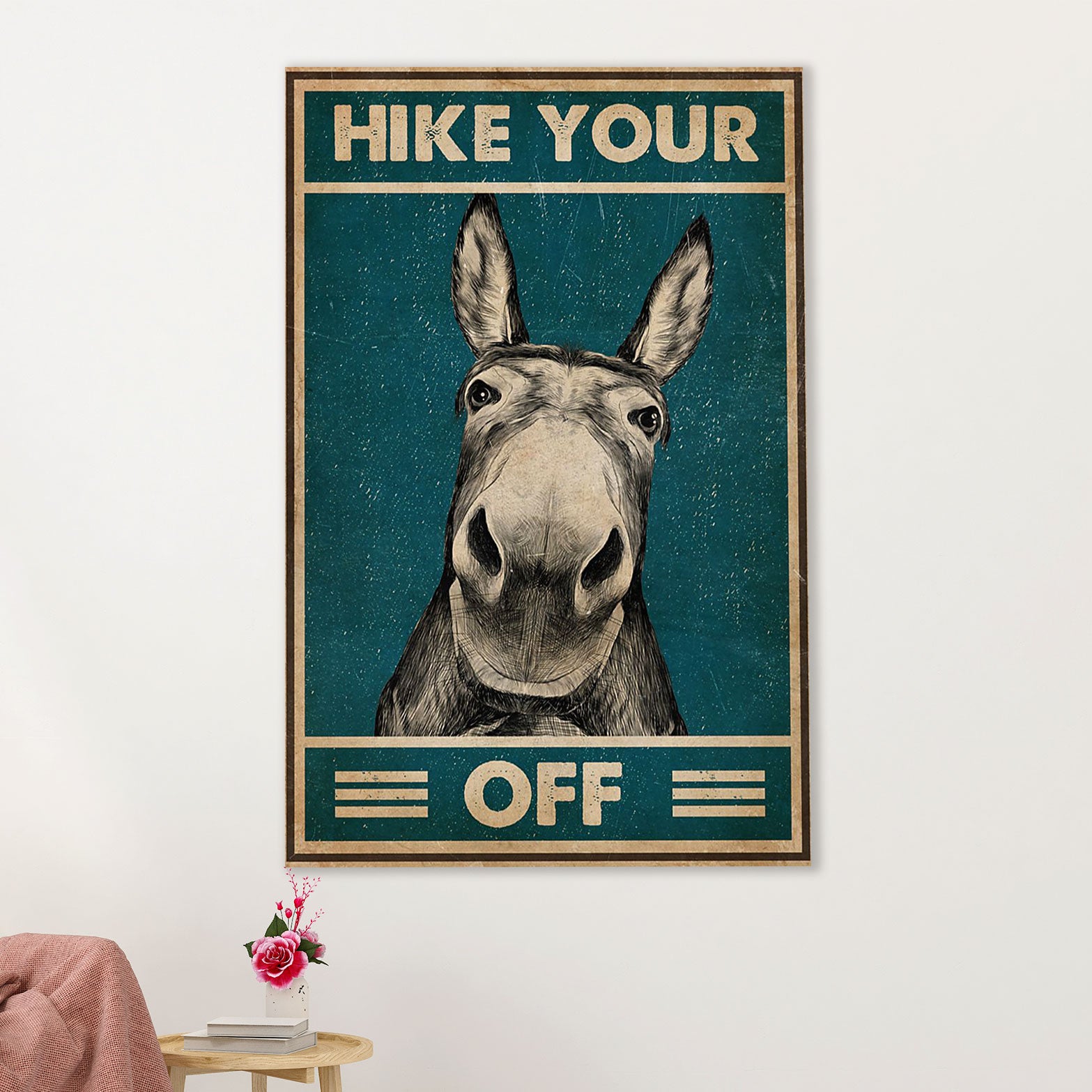 Camping Poster | Hike Your Off | Wall Art Gift for Camper