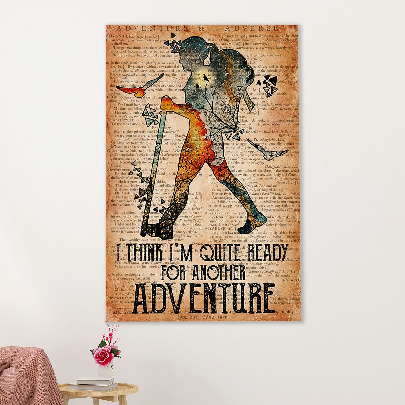 Camping Canvas | Hiking - I Think I'm Quite Ready For Another | Wall Art Gift for Campers
