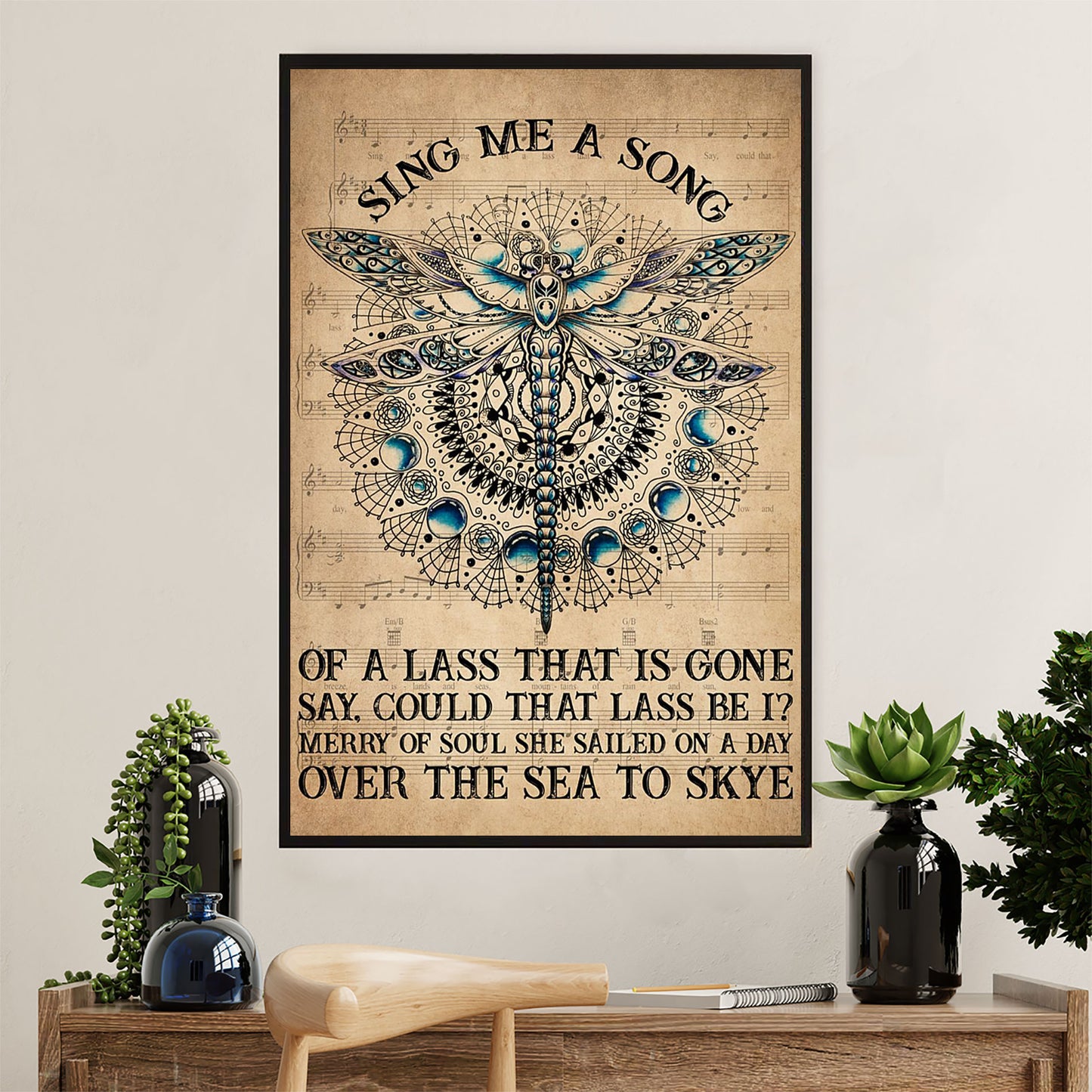 Books Lover Poster Prints | Sing Me A Song | Wall Art Gift for Books Reader