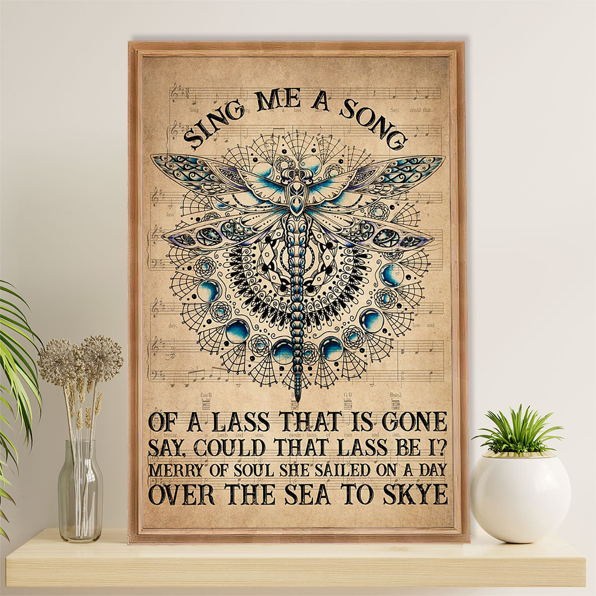 Books Lover Poster Prints | Sing Me A Song | Wall Art Gift for Books Reader
