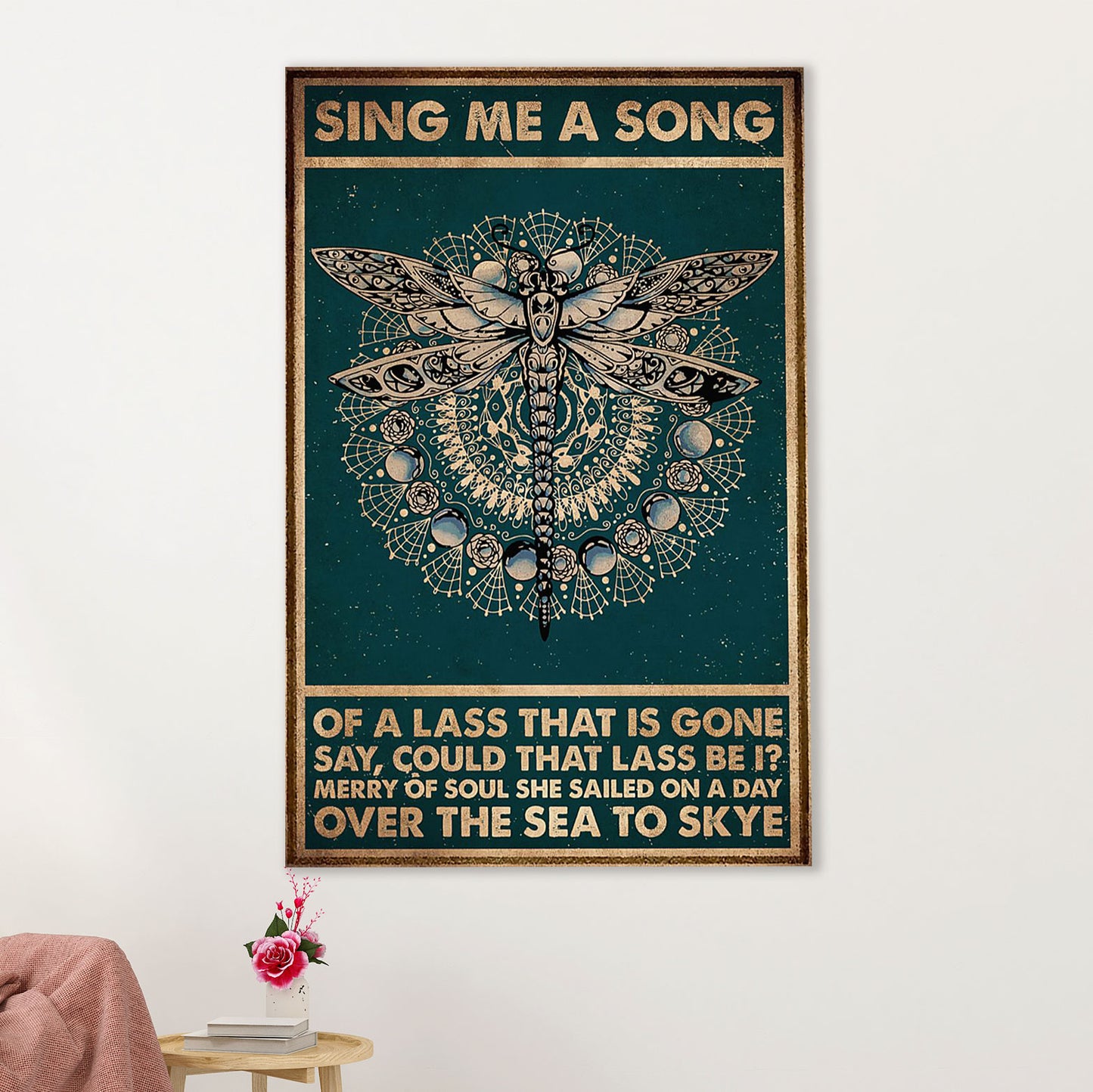 Books Lover Poster Prints | Sing Me A Song | Wall Art Gift for Books Reader
