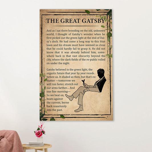 Books Lover Canvas Prints | The Great Gatsby | Wall Art Gift for Books Reader