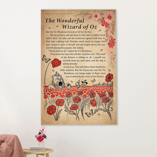 Books Lover Canvas Prints | The Wonderful Of Wizard Of Oz | Wall Art Gift for Books Reader