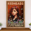 Hairdresser Canvas Redhreads Are Sunshine Mixed With A Little Hurricane | Wall Art Gift for Hairstylists