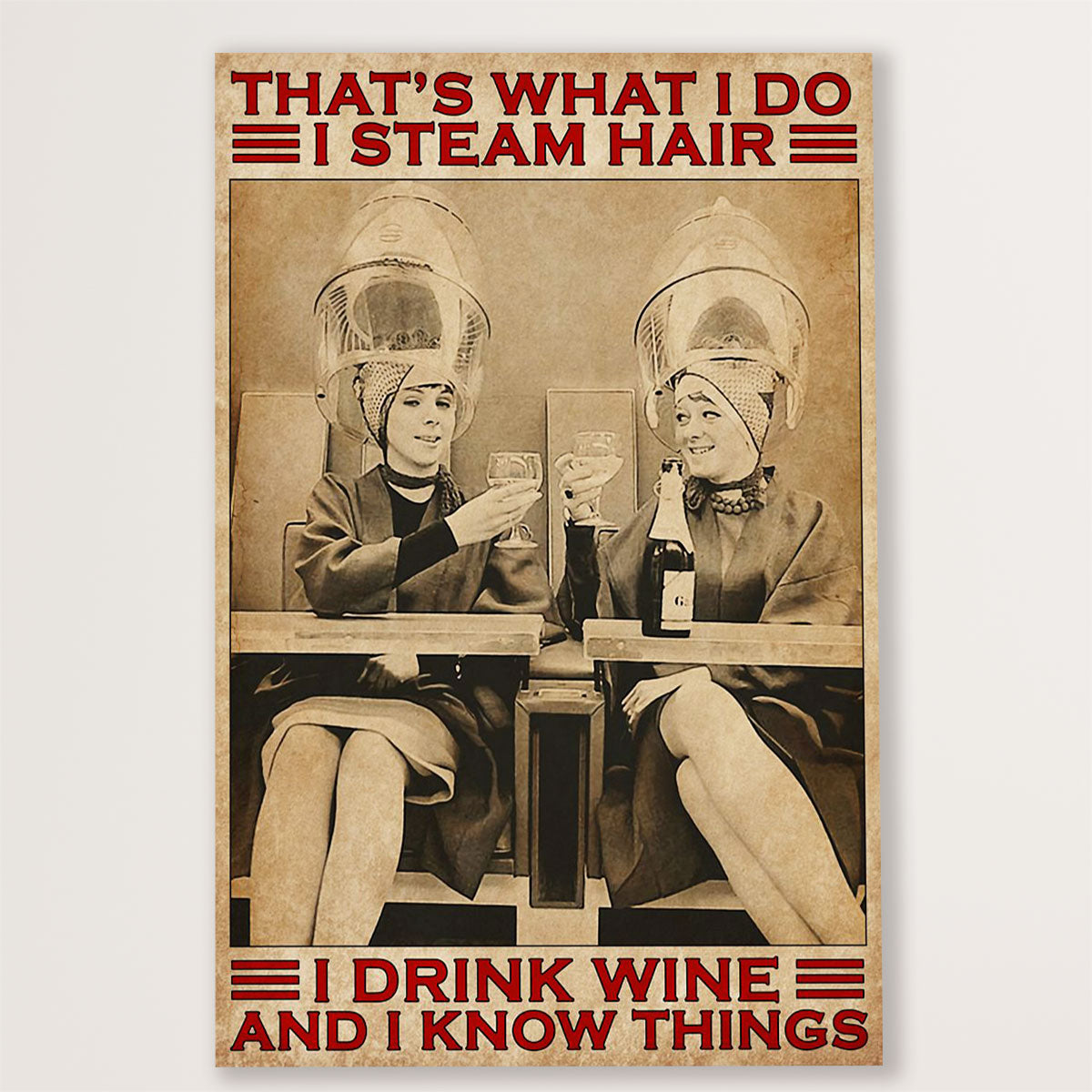 Hairdresser Canvas That's What I Do - I Steam Hair | Wall Art Gift for Hairstylists