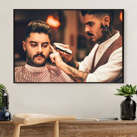 Hairdresser Poster Men Hairdresser Photo | Wall Art Gift for Hairstylists