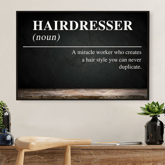 Hairdresser Poster Hairdresser Definition | Wall Art Gift for Hairstylists