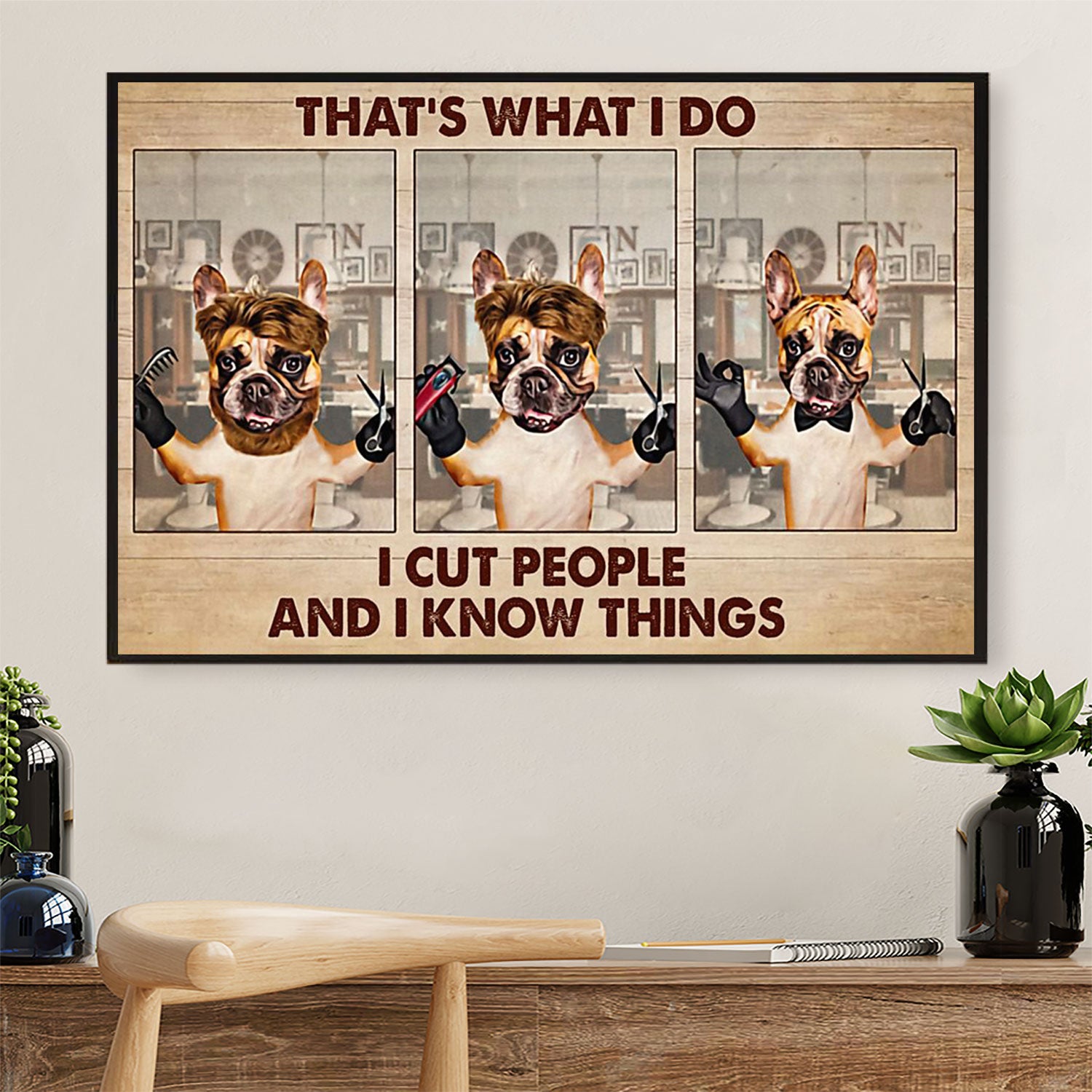 Hairdresser Poster That's What I Do | Wall Art Gift for Hairstylists